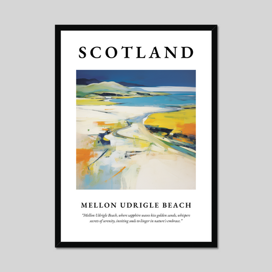 Poster of Mellon Udrigle Beach, Scotland.