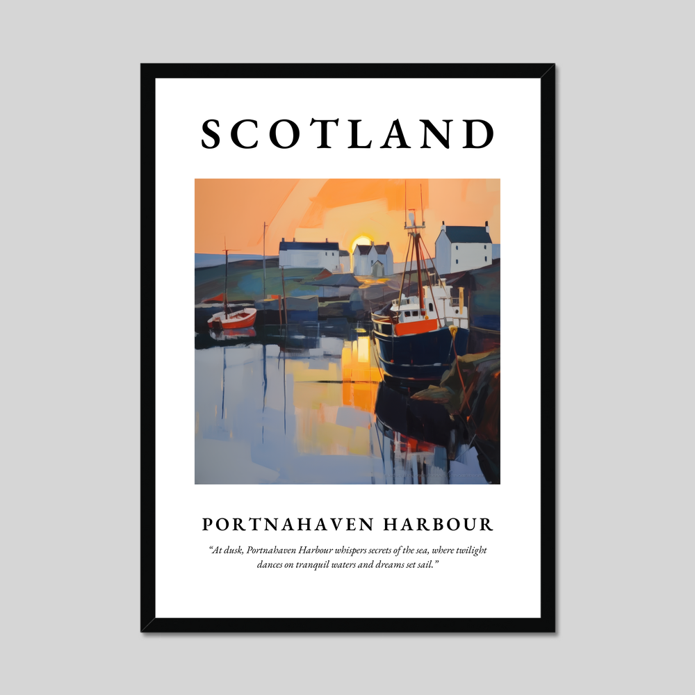 Poster of Portnahaven Harbour, Scotland.