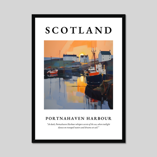 Poster of Portnahaven Harbour, Scotland.