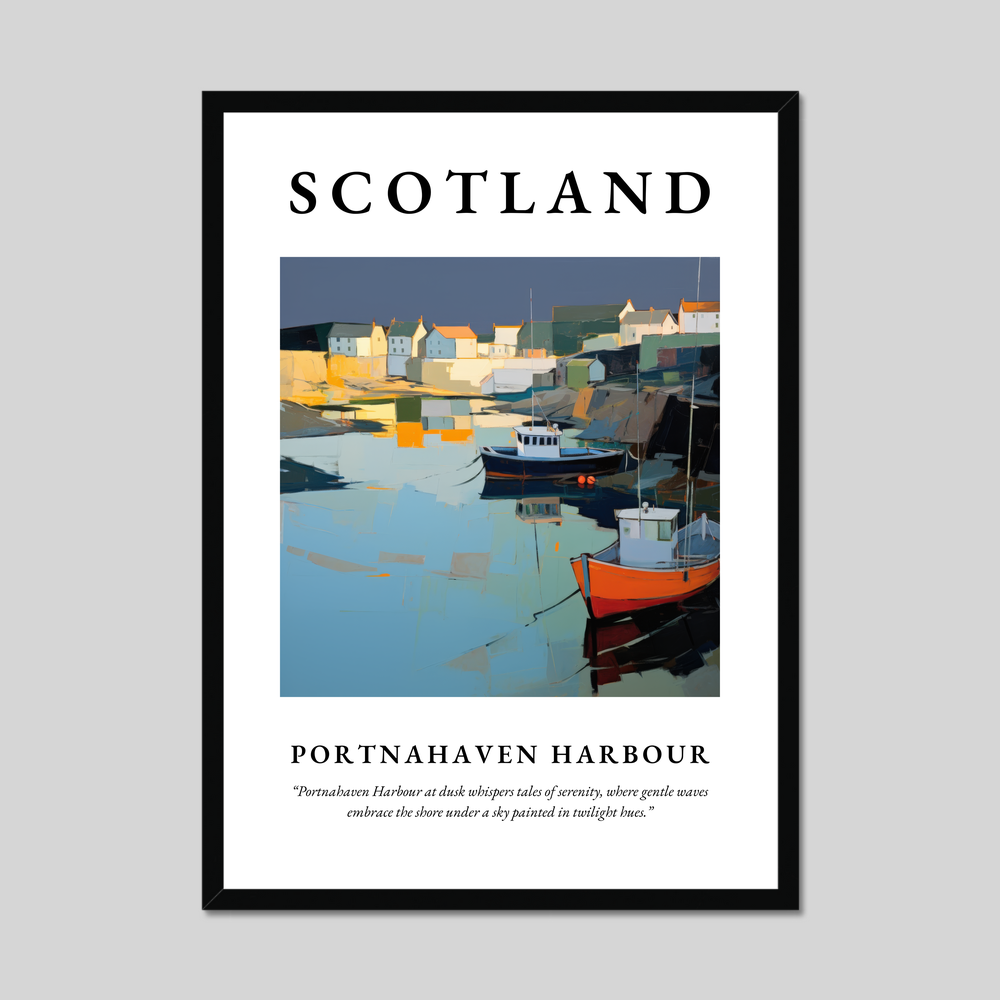 Poster of Portnahaven Harbour, Scotland.