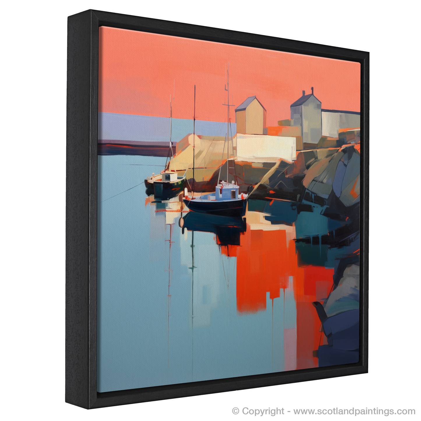 Dusk at Portnahaven: A Contemporary Harbour Reflection