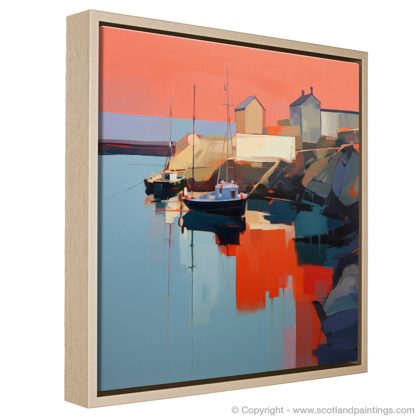 Dusk at Portnahaven: A Contemporary Harbour Reflection