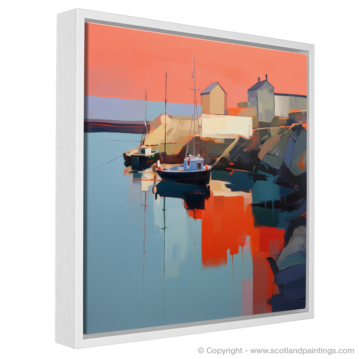 Dusk at Portnahaven: A Contemporary Harbour Reflection