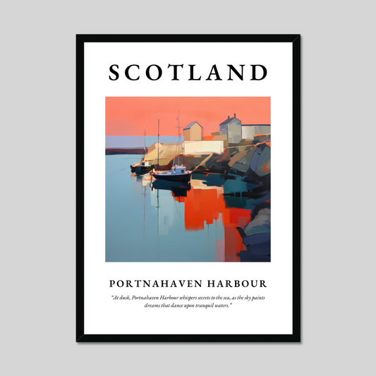 Poster of Portnahaven Harbour, Scotland.