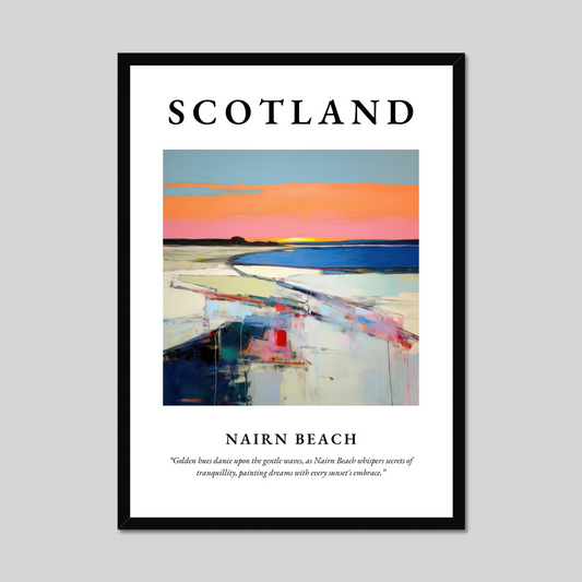 Poster of Nairn Beach, Scotland.