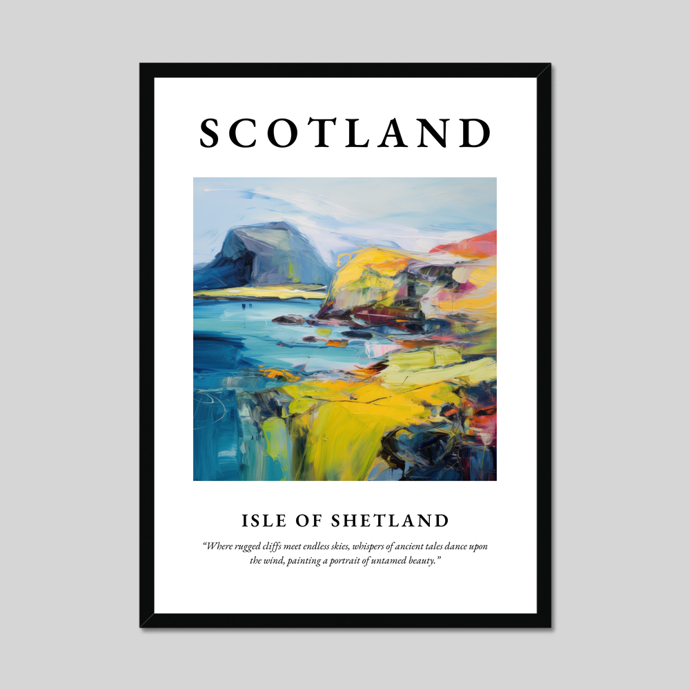 Poster of Isle of Shetland, Scotland.