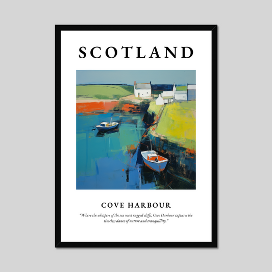 Poster of Cove Harbour, Scotland.