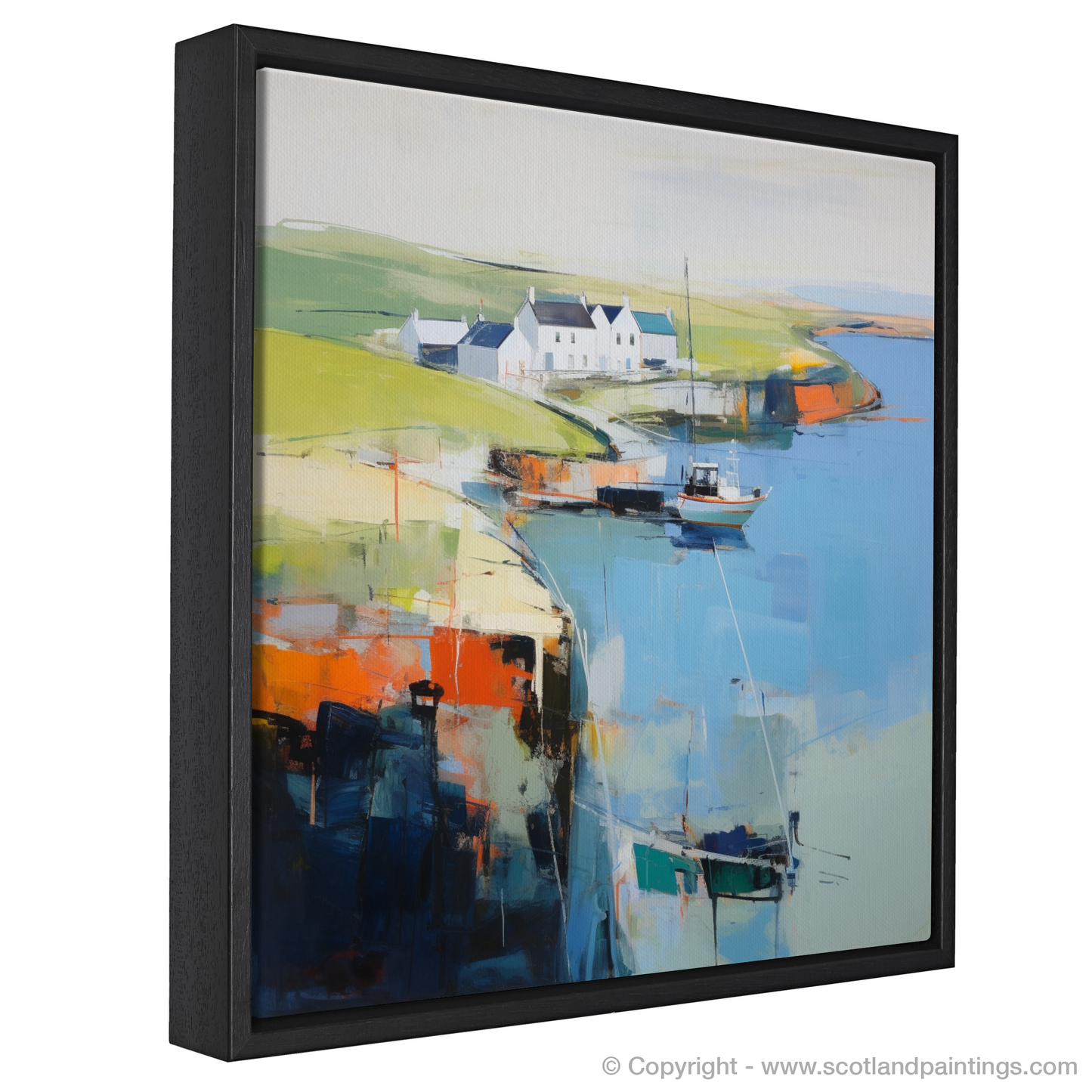 Cove Harbour Dreams: An Abstract Impressionist Journey