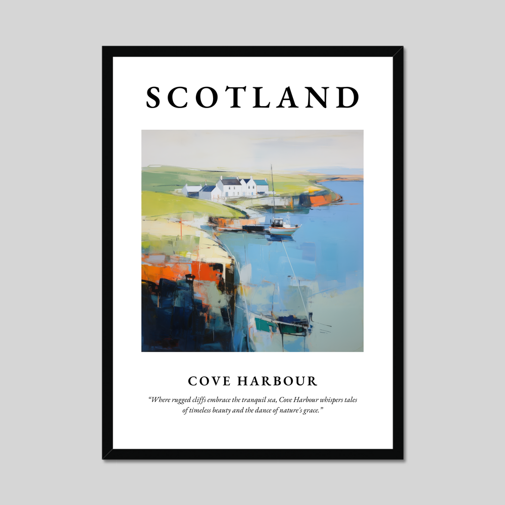 Poster of Cove Harbour, Scotland.