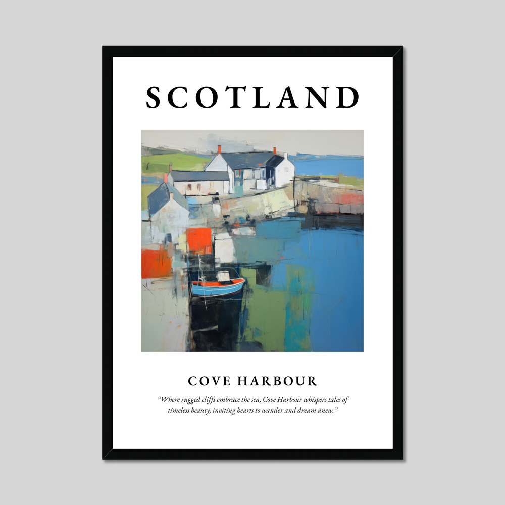 Poster of Cove Harbour, Scotland.