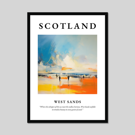 Poster of West Sands, Scotland.