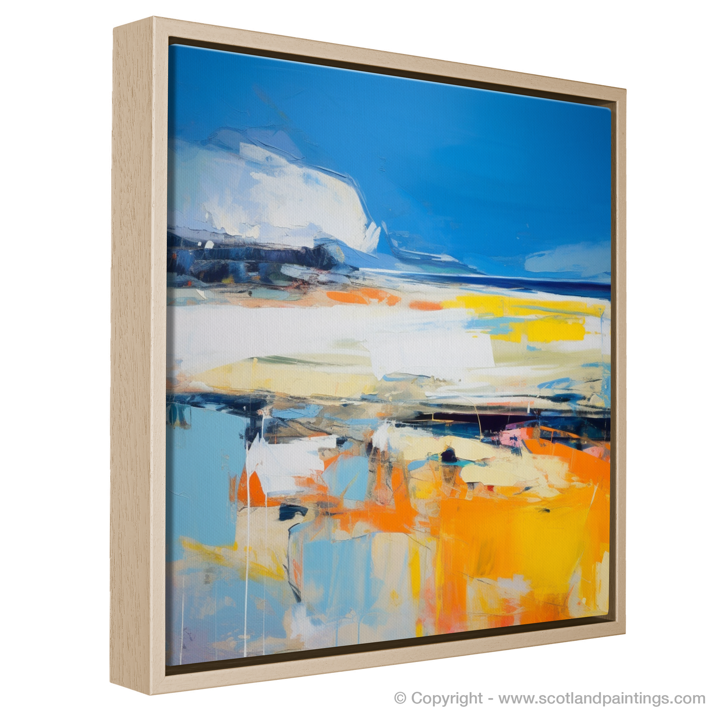 West Sands Whispers: An Abstract Expressionist Ode to Scottish Shores
