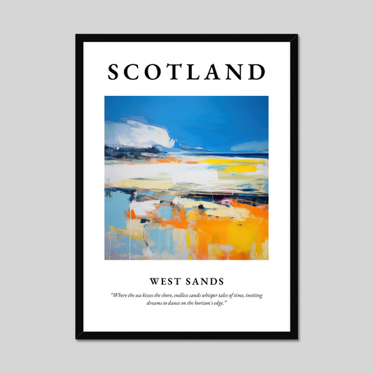 Poster of West Sands, Scotland.