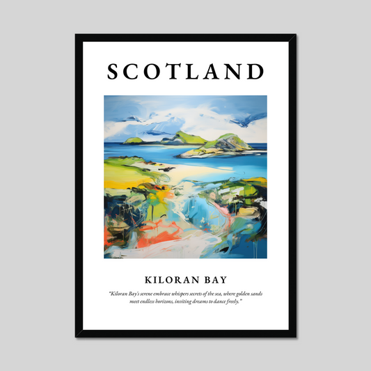 Poster of Kiloran Bay, Scotland.