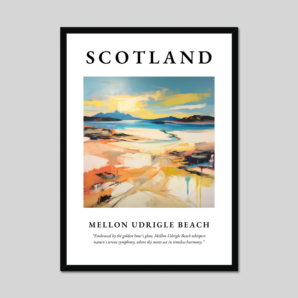 Poster of Mellon Udrigle Beach, Scotland.