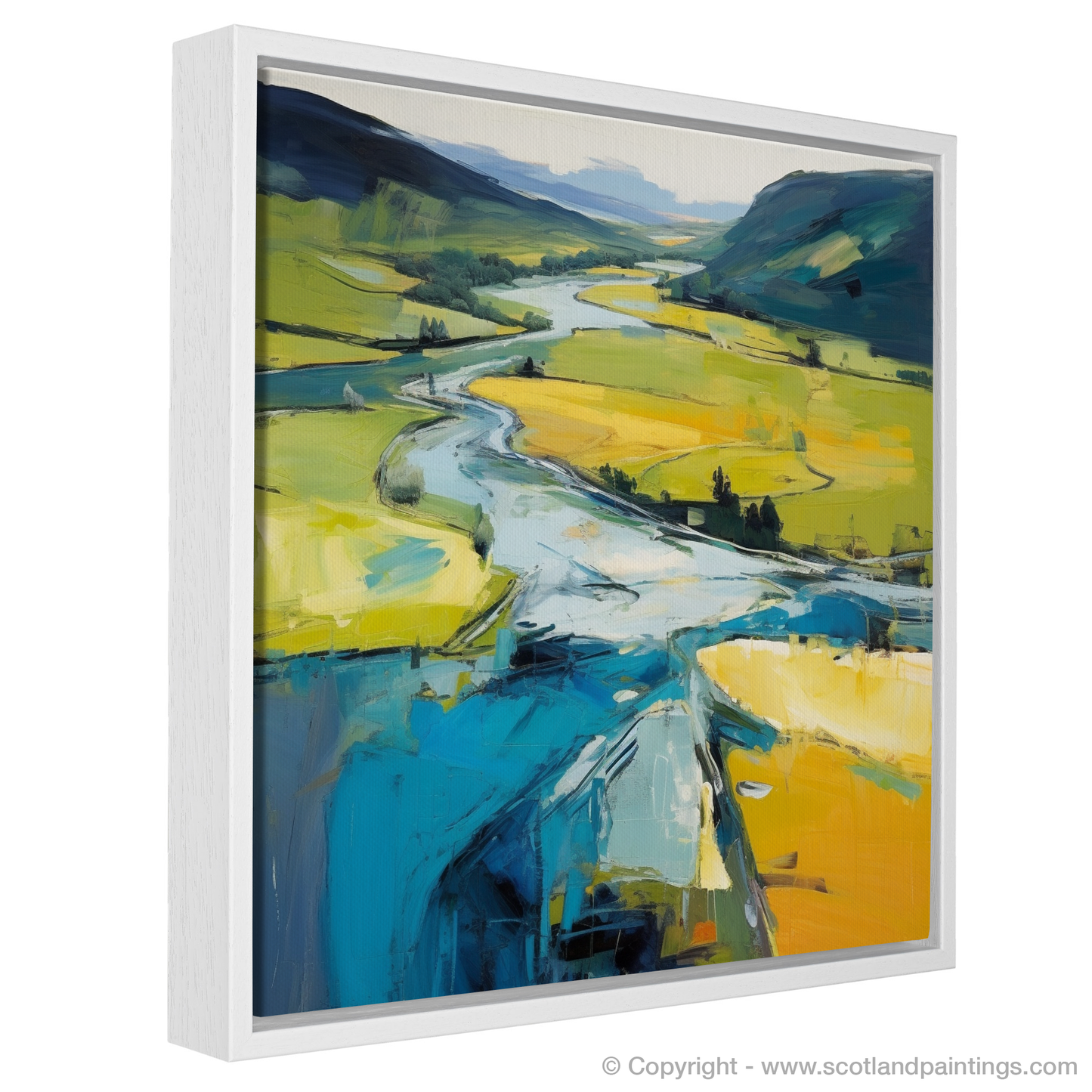 River Orchy Reverie: An Abstract Impression of Scottish Splendour