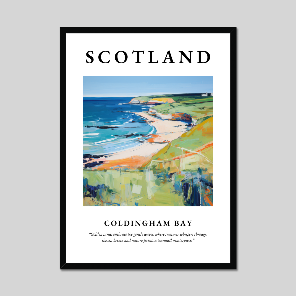 Poster of Coldingham Bay, Scotland.