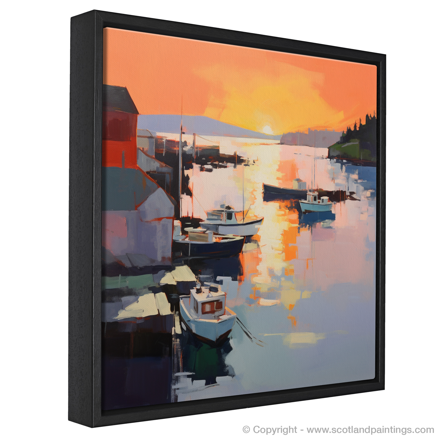 Tobermory Harbour at Sunset: A Contemporary Serenade in Colour