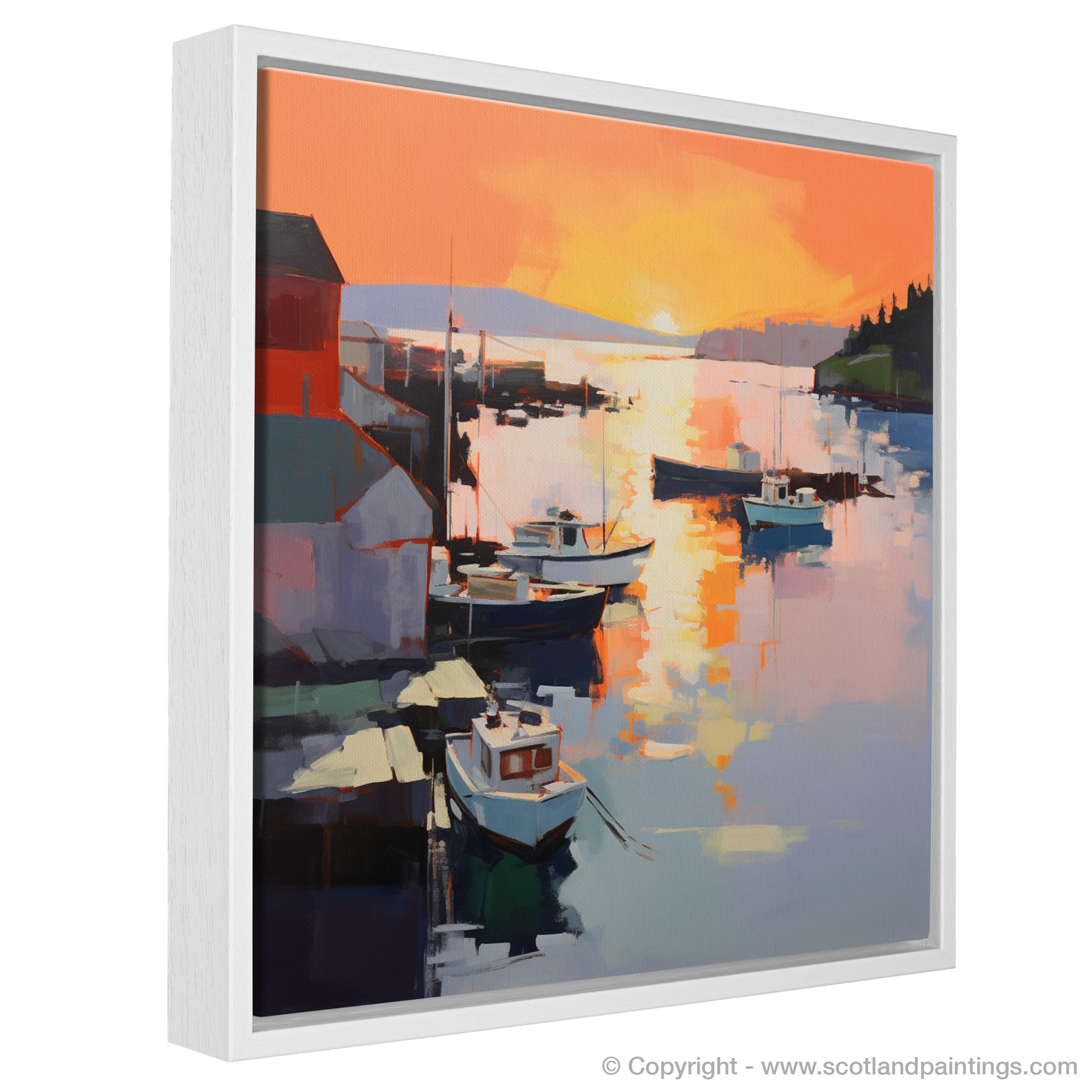 Tobermory Harbour at Sunset: A Contemporary Serenade in Colour