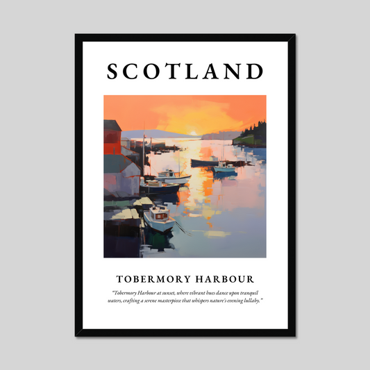 Poster of Tobermory Harbour, Scotland.