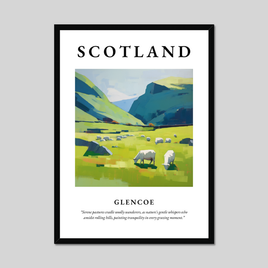 Poster of Glencoe, Scotland.