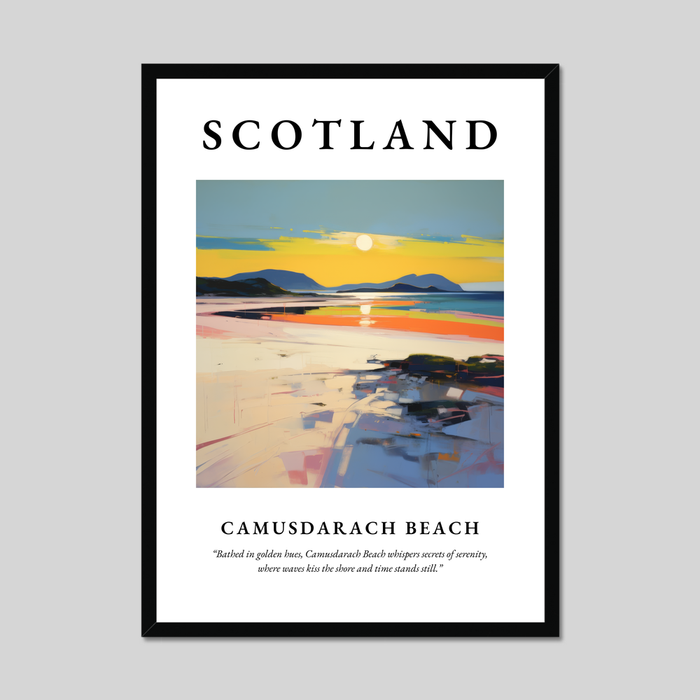 Poster of Camusdarach Beach, Scotland.