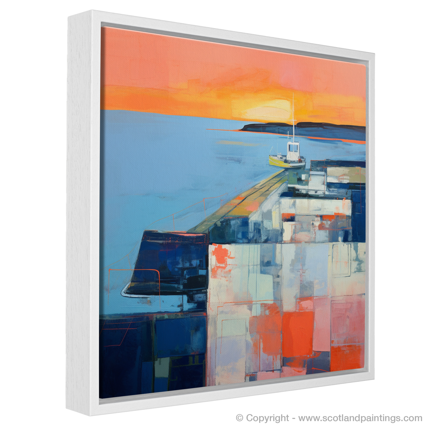 Abstract Impression of St Monans Harbour at Sunset