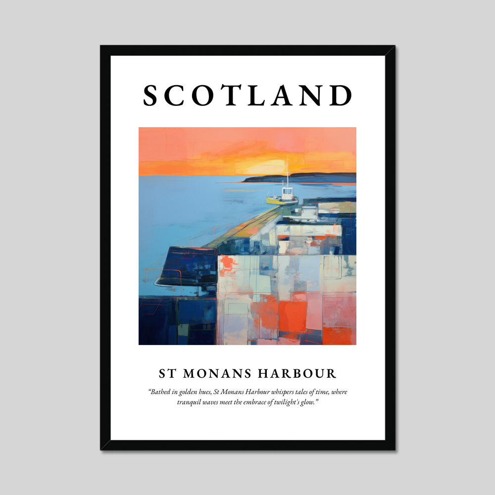 Poster of St Monans Harbour, Scotland.