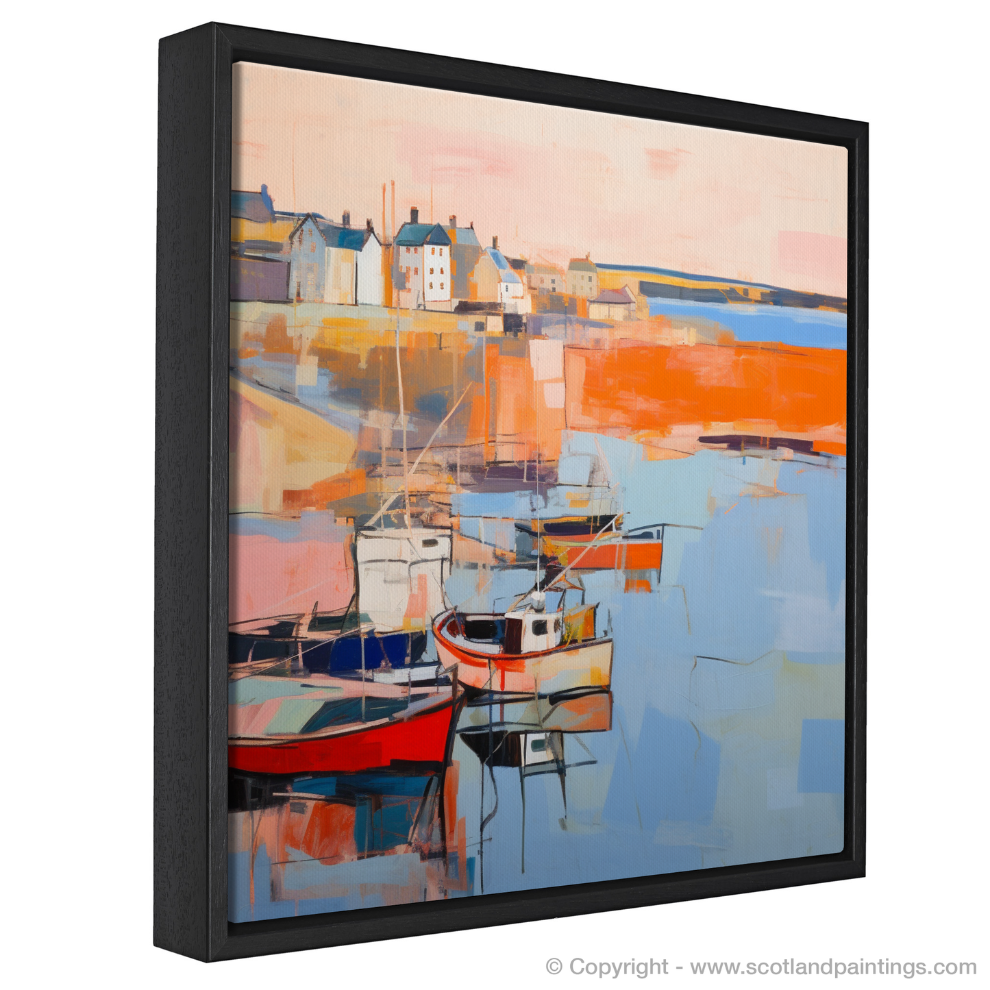 Harbour Twilight: An Abstract Impression of St Monans at Sunset