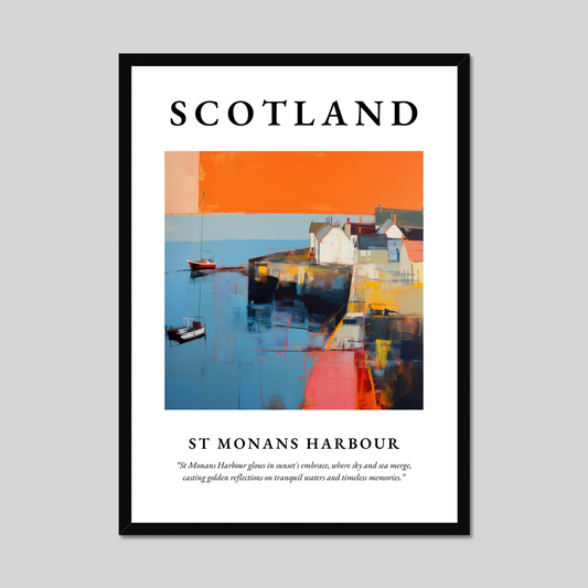 Poster of St Monans Harbour, Scotland.