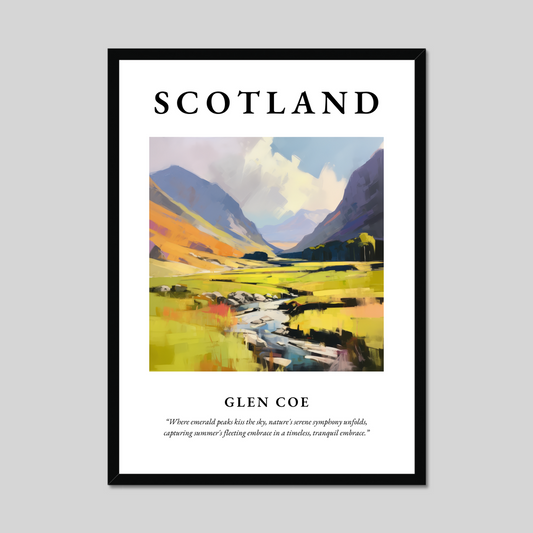 Poster of Glen Coe, Scotland.