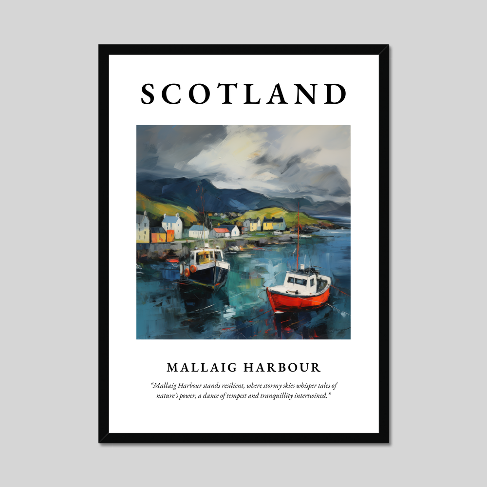 Poster of Mallaig Harbour, Scotland.