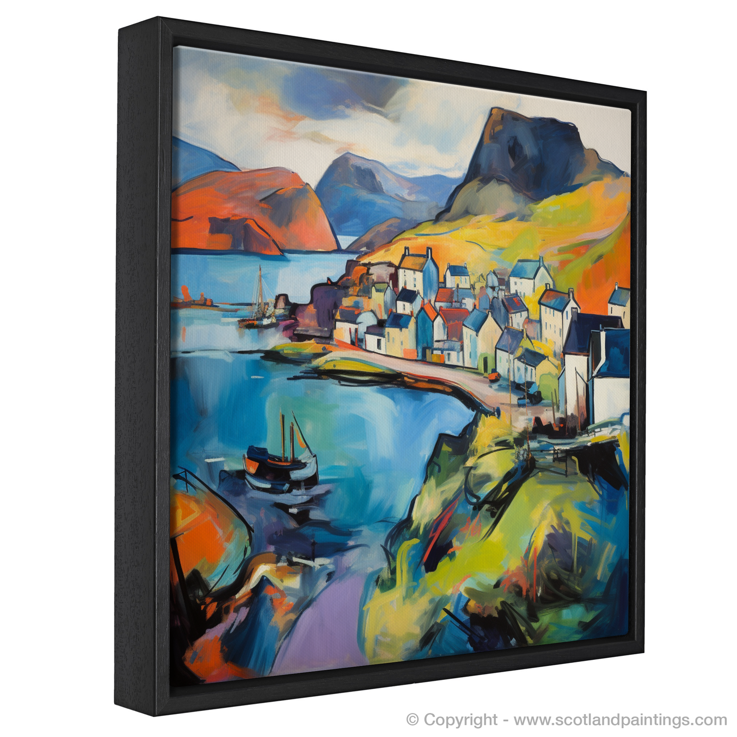 Portree Whispers: An Abstract Expressionist Ode