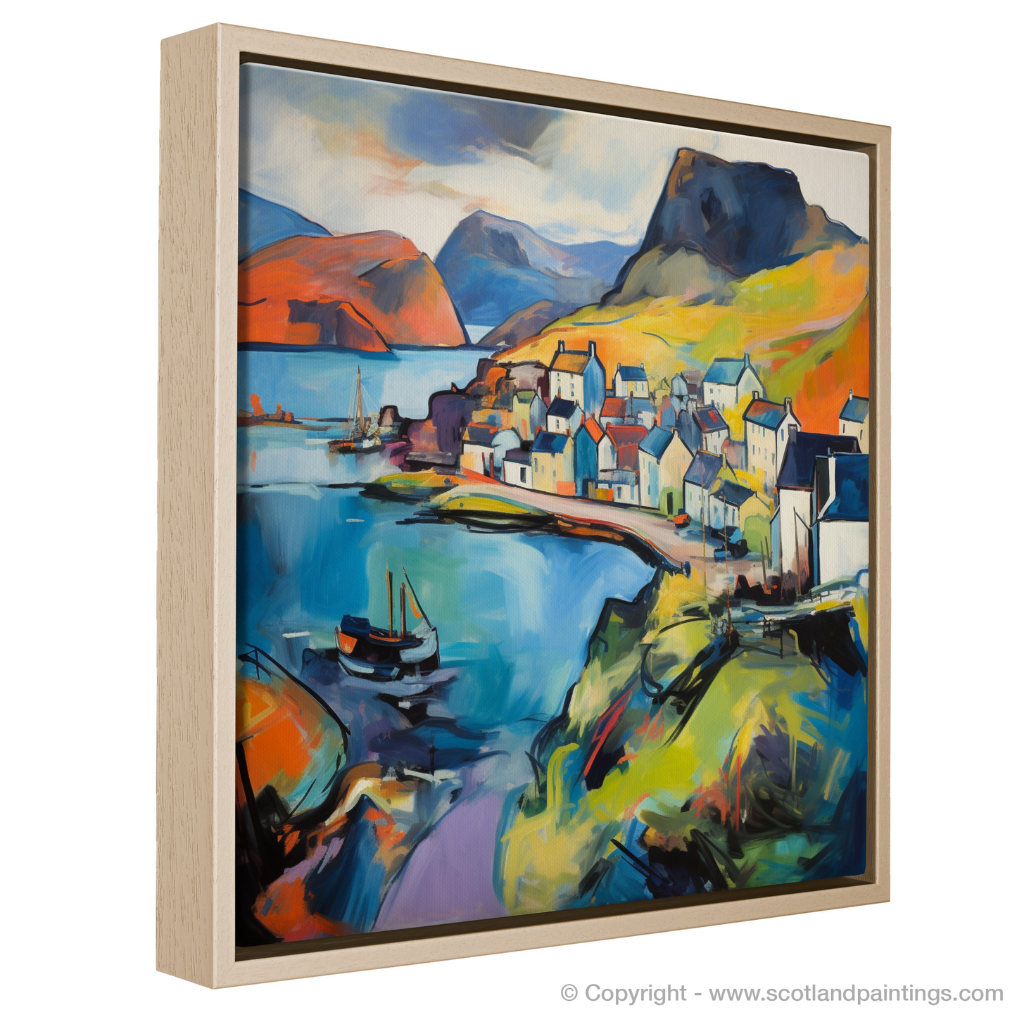 Portree Whispers: An Abstract Expressionist Ode