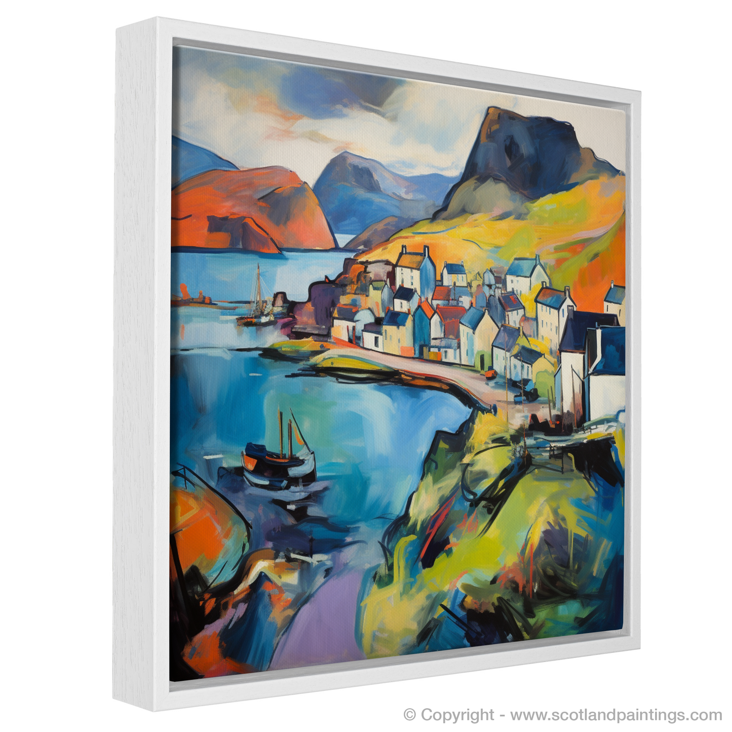 Portree Whispers: An Abstract Expressionist Ode