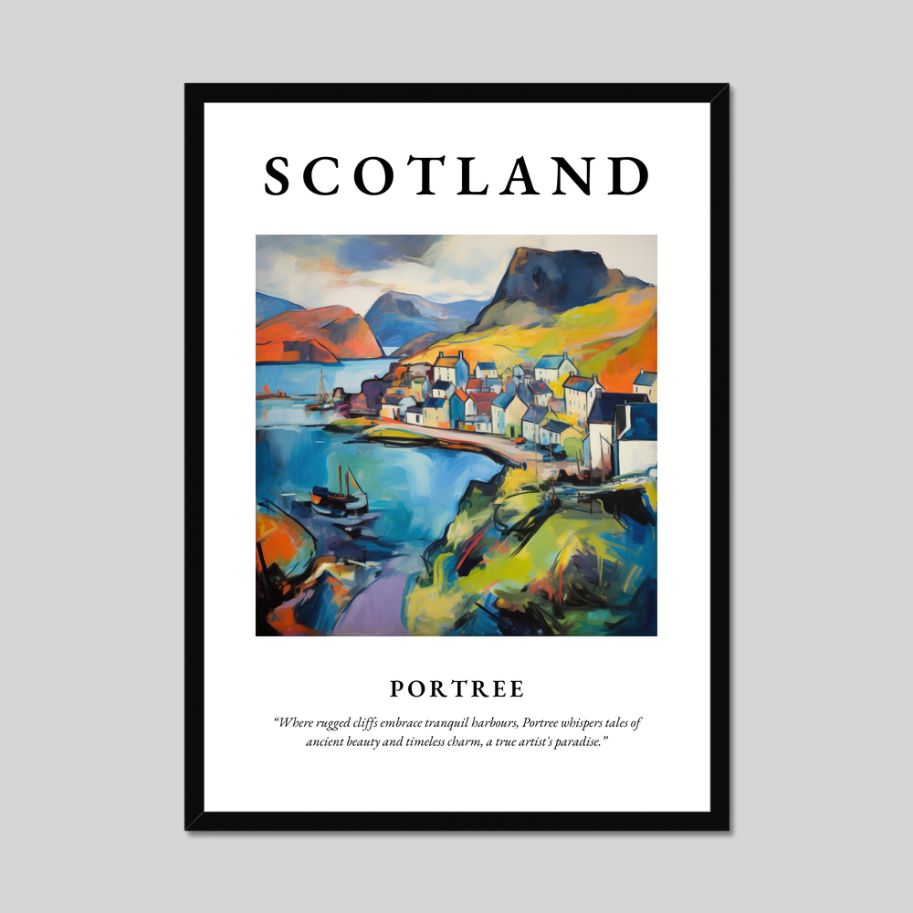 Poster of Portree, Scotland.