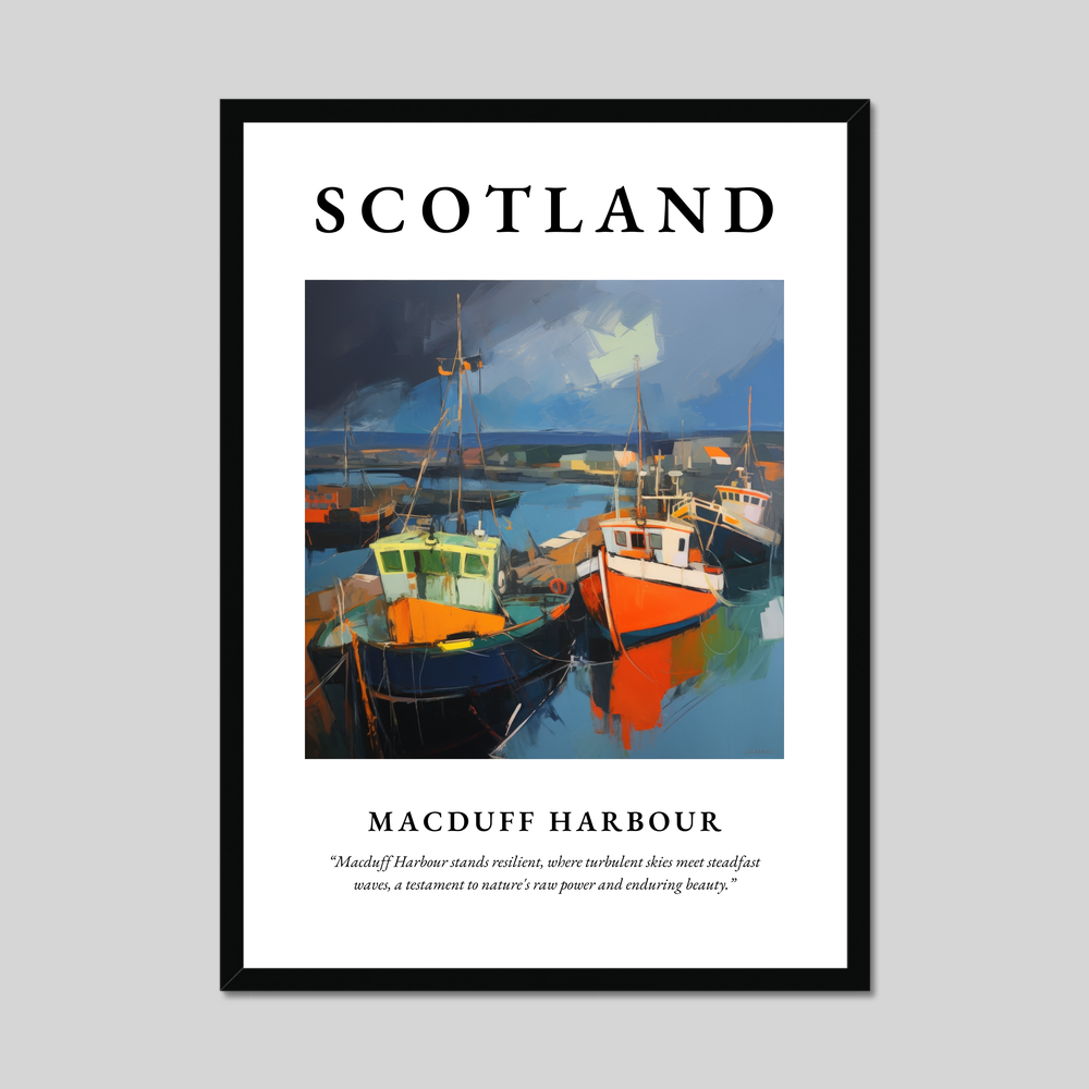 Poster of Macduff Harbour, Scotland.