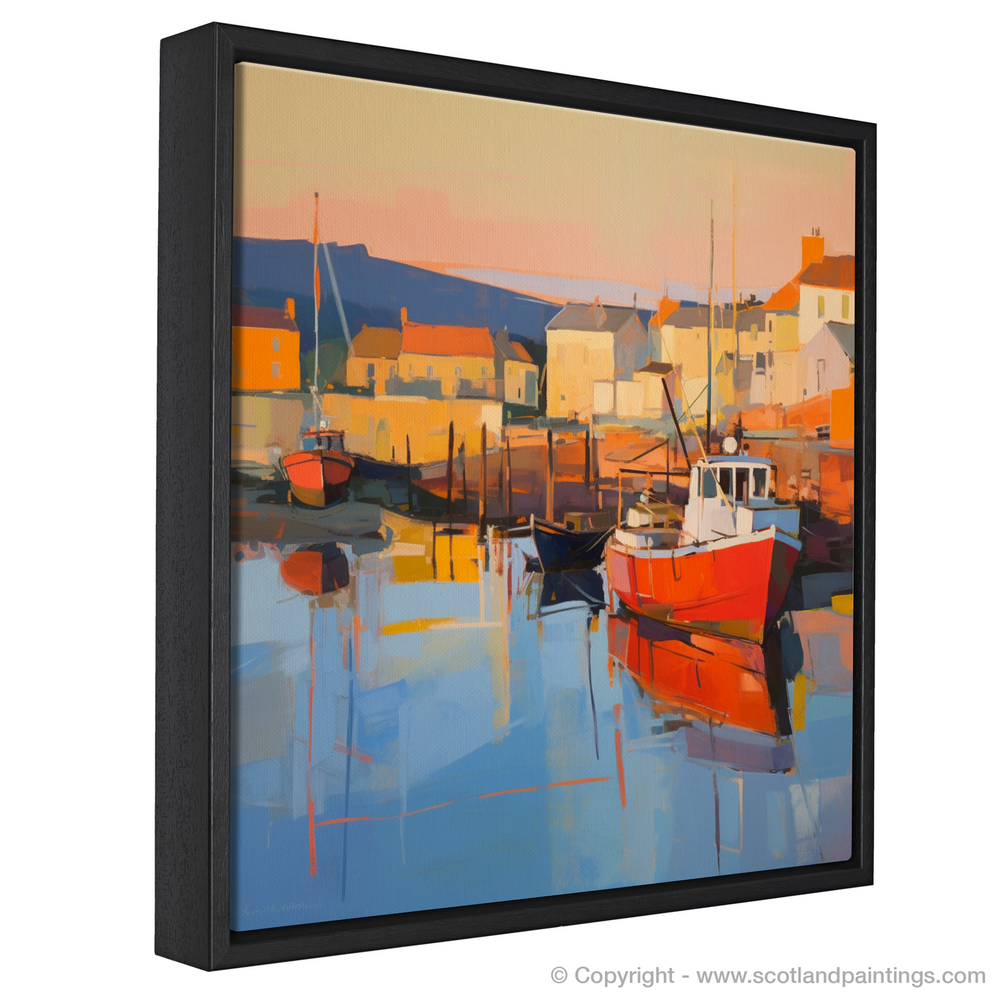 Millport Harbour at Golden Hour: A Contemporary Scottish Seascape