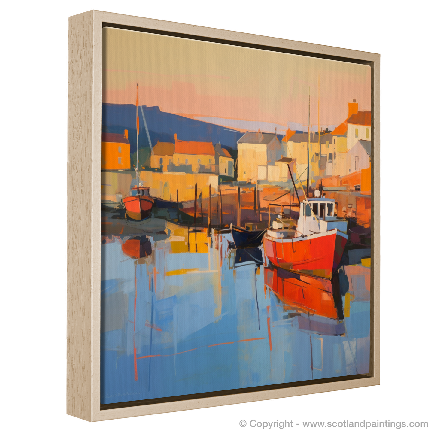 Millport Harbour at Golden Hour: A Contemporary Scottish Seascape