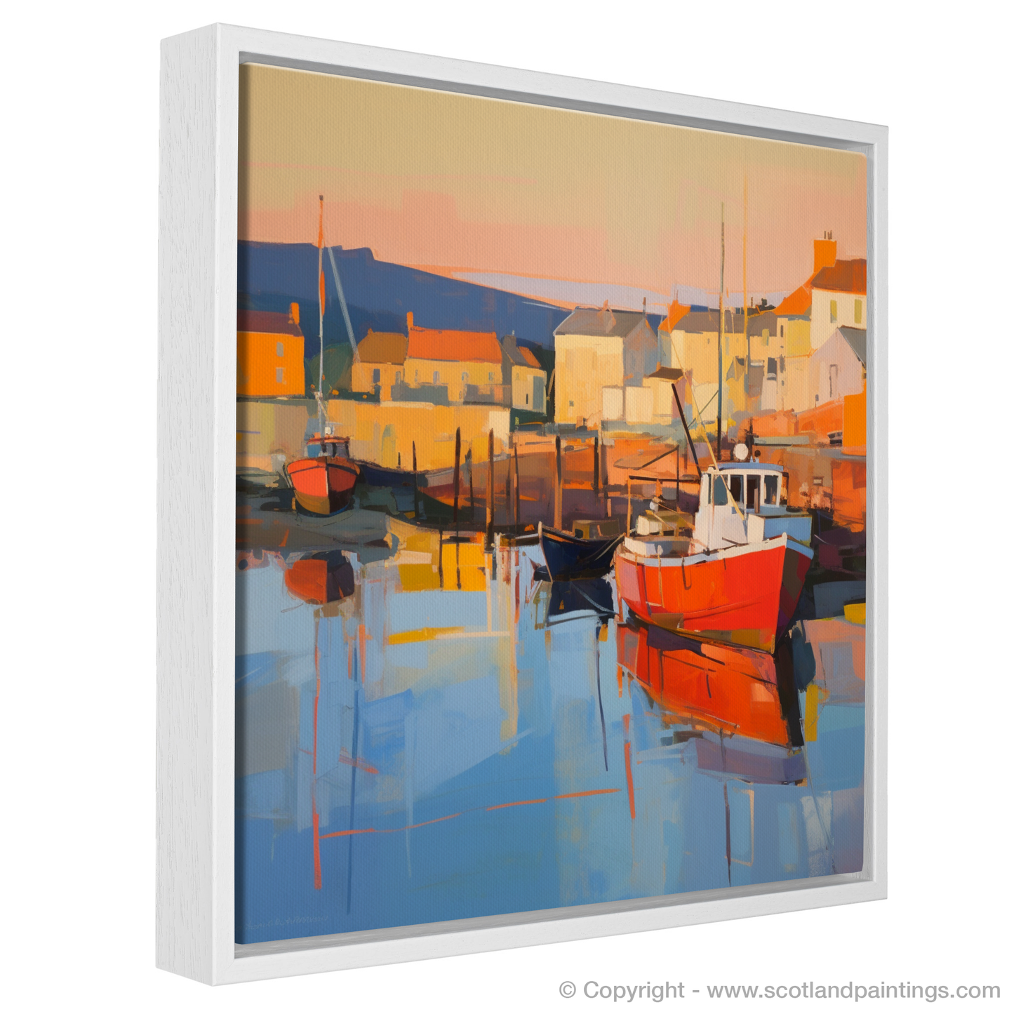 Millport Harbour at Golden Hour: A Contemporary Scottish Seascape