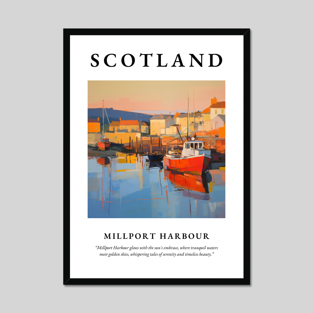 Poster of Millport Harbour, Scotland.