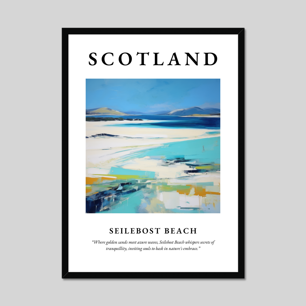 Poster of Seilebost Beach, Scotland.