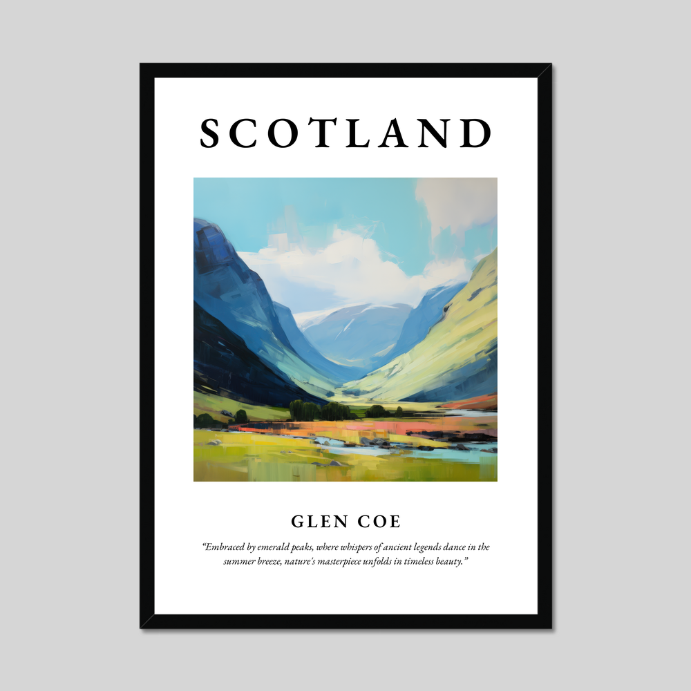 Poster of Glen Coe, Scotland.