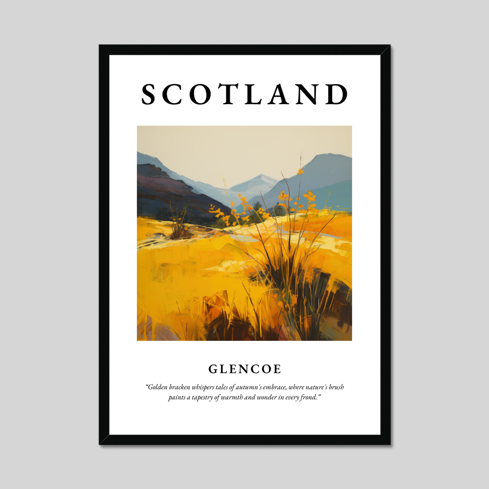 Poster of Glencoe, Scotland.