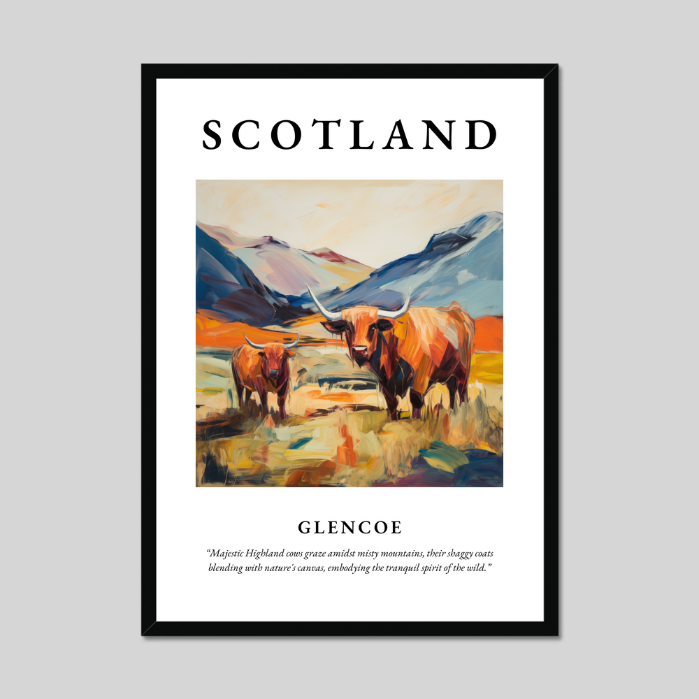 Poster of Glencoe, Scotland.