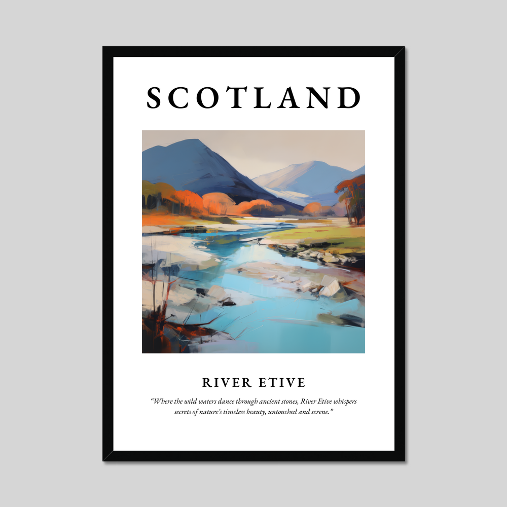 Poster of River Etive, Scotland.