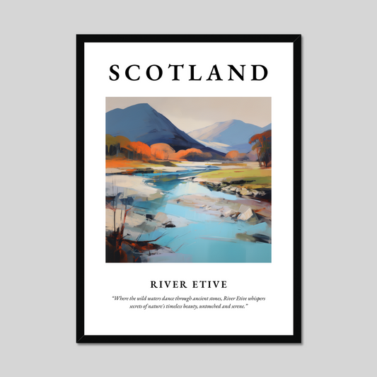 Poster of River Etive, Scotland.