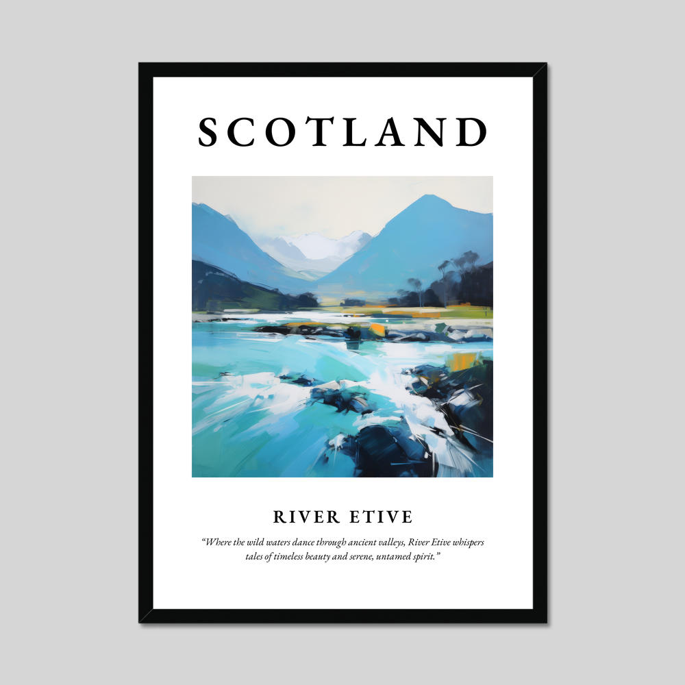 Poster of River Etive, Scotland.