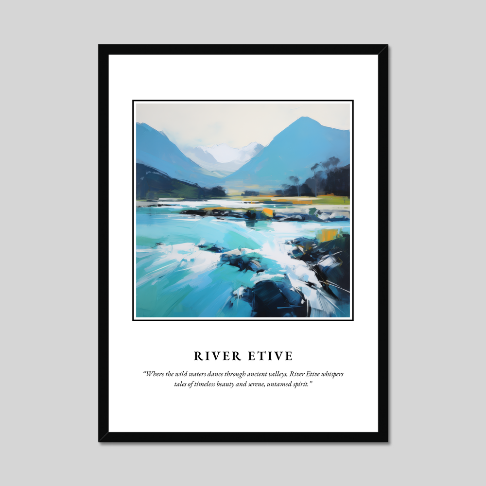 Poster in a black frame