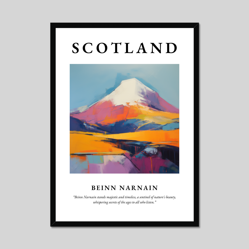 Poster of Beinn Narnain, Scotland.